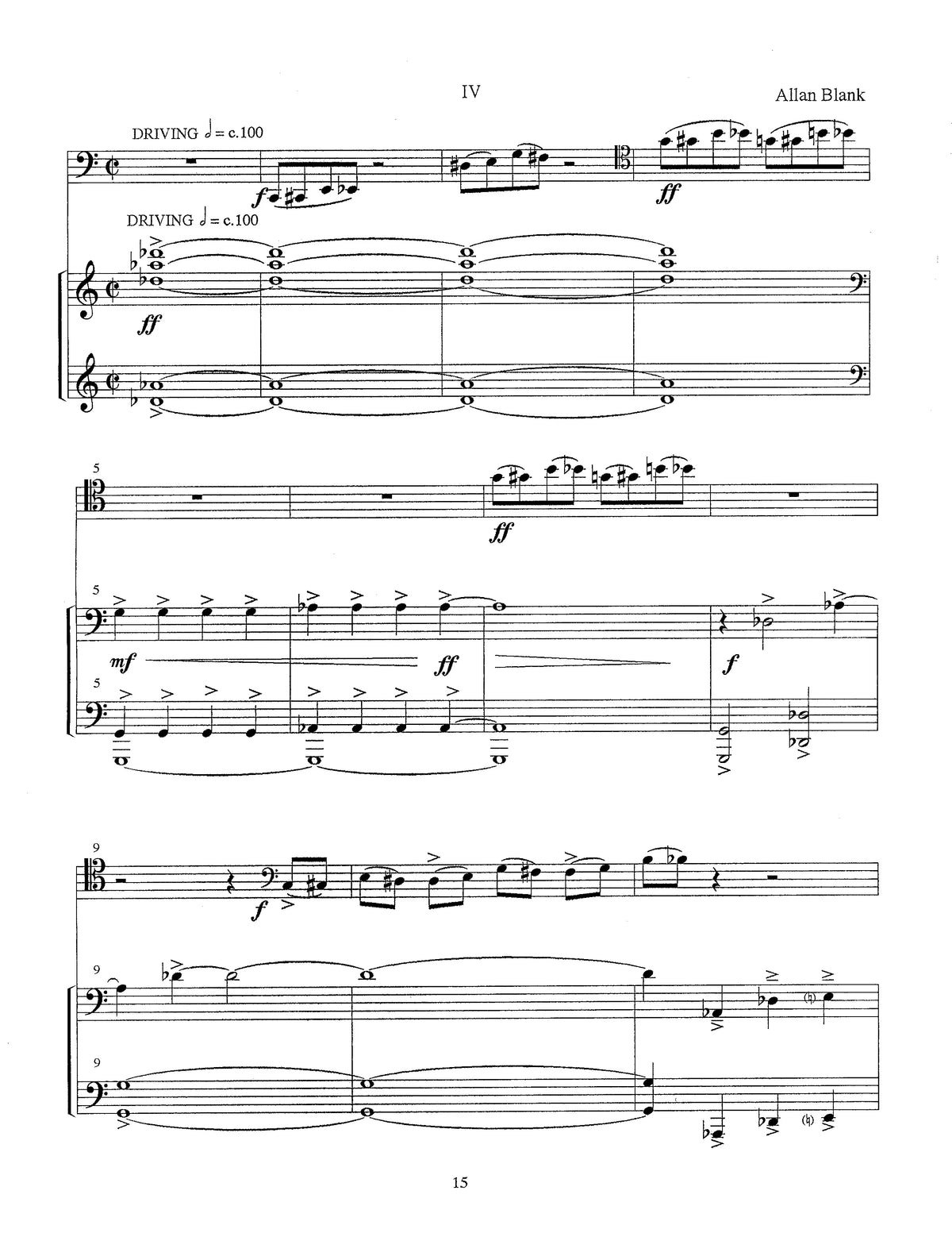 Blank: A Set of Opposites (Version for Cello & Piano)