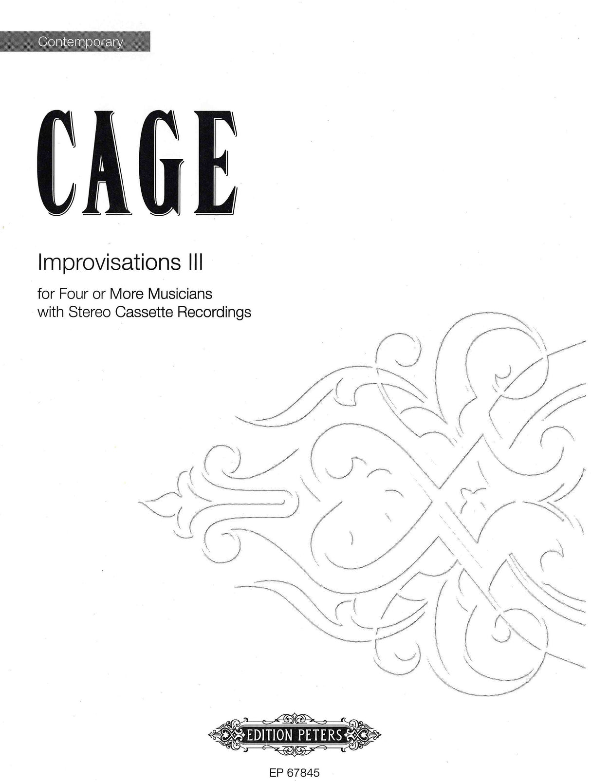 Cage: Improvisation III