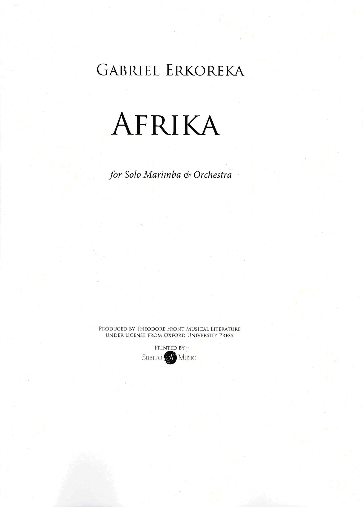 Erkoreka: Afrika
