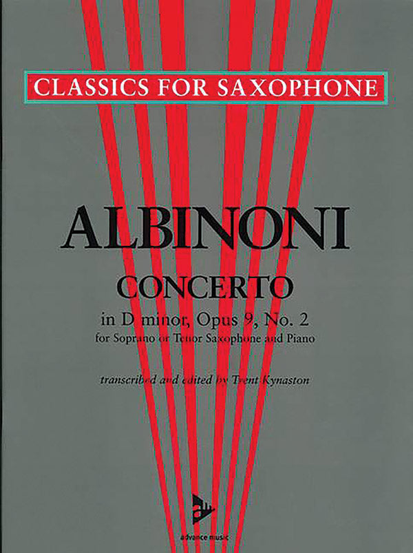 Albinoni: Concerto in D Minor, Op. 9, No. 2 (arr. for Saxophone)