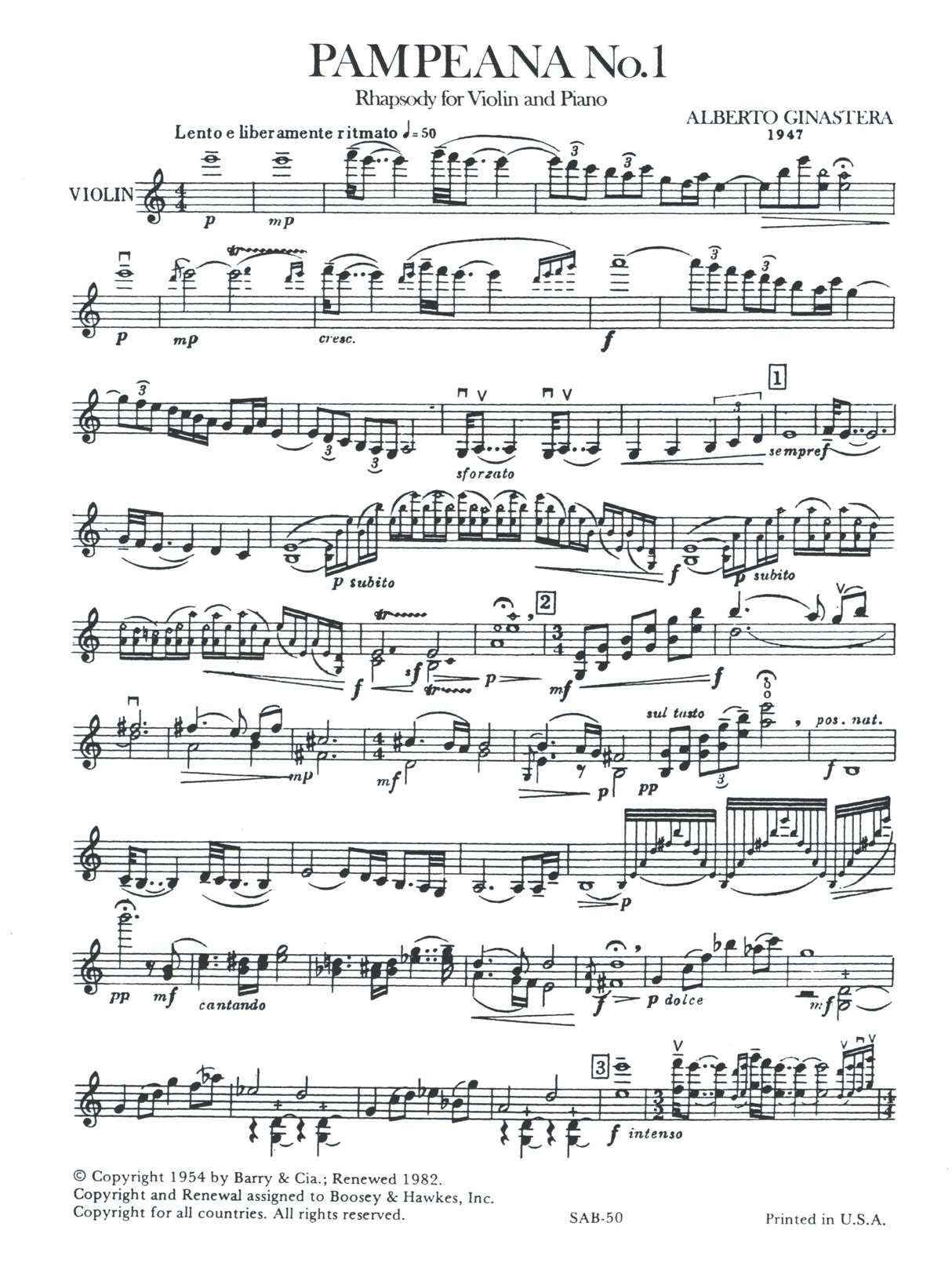 Ginastera: Pampeana No. 1