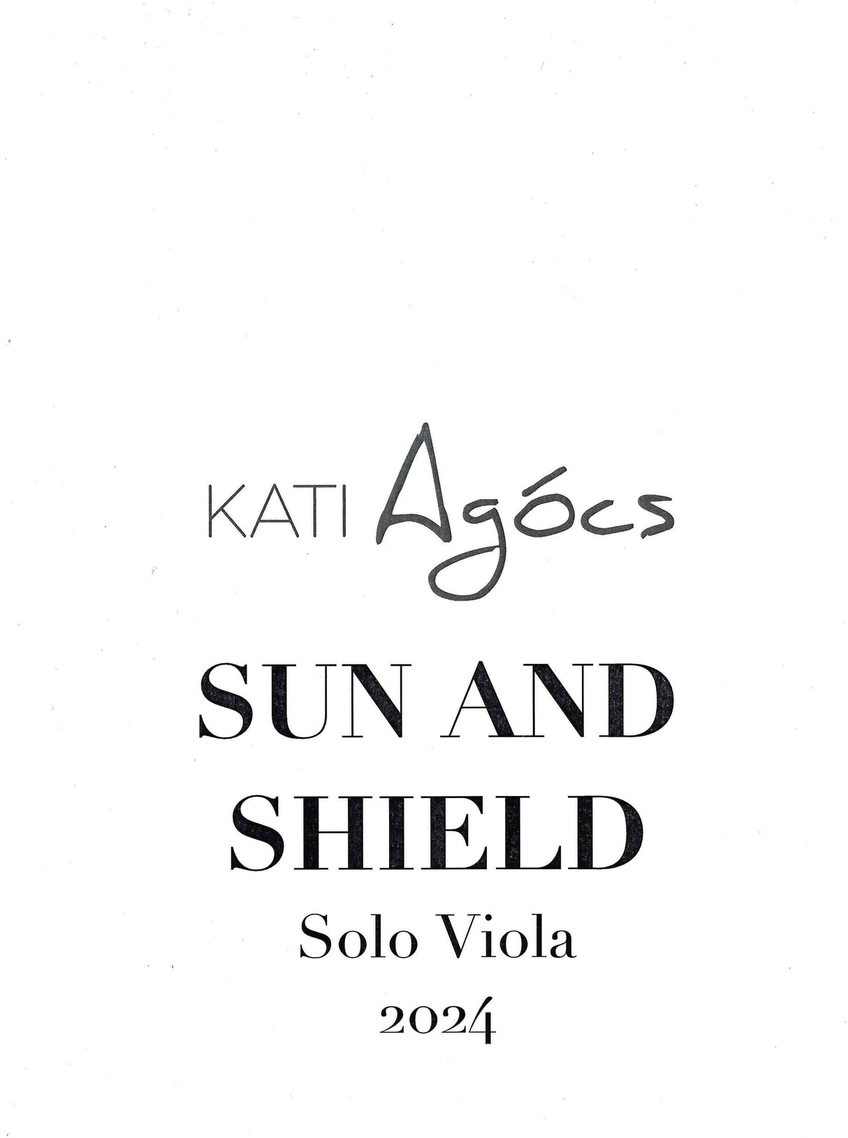 Agócs: Sun and Shield