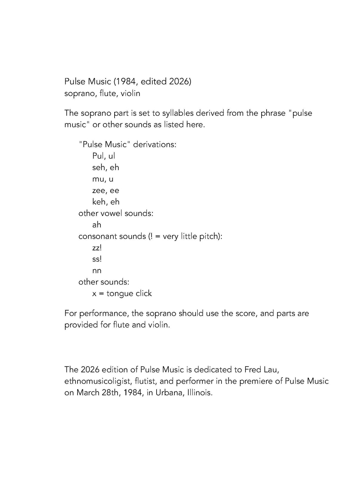 Liptak: Pulse Music
