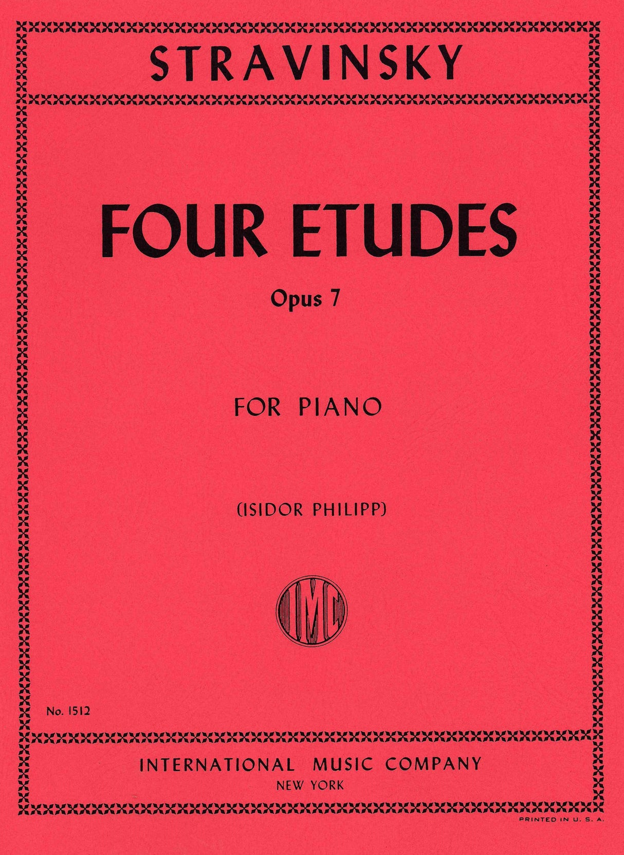 Stravinsky: 4 Études, Op. 7