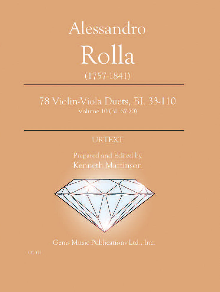 Rolla: Violin-Viola Duets - Volume 10 (BI. 67-70)