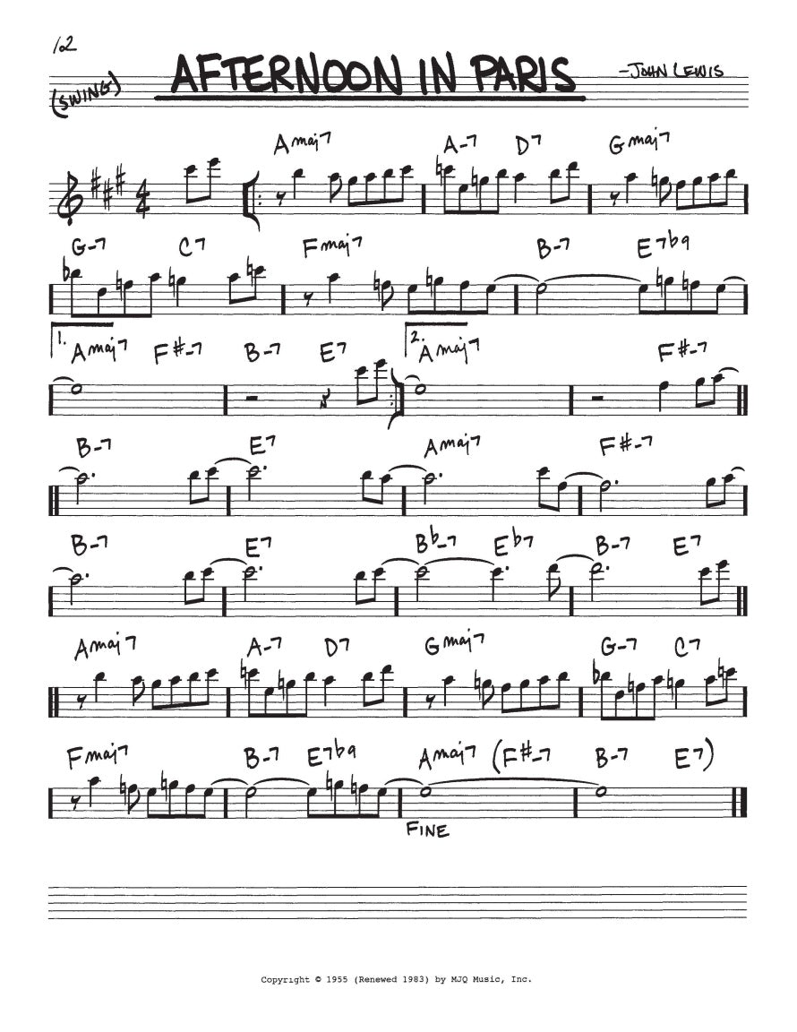 The Real Book – Volume 1 (E-flat Edition)