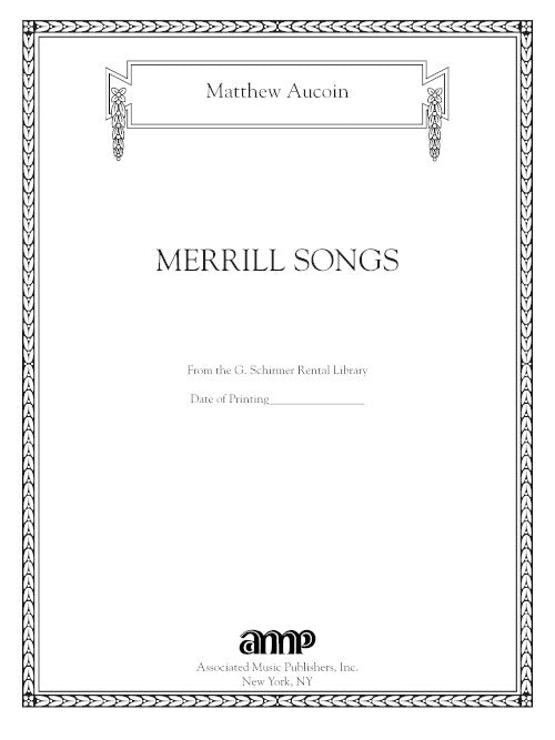 Aucoin: Merrill Songs