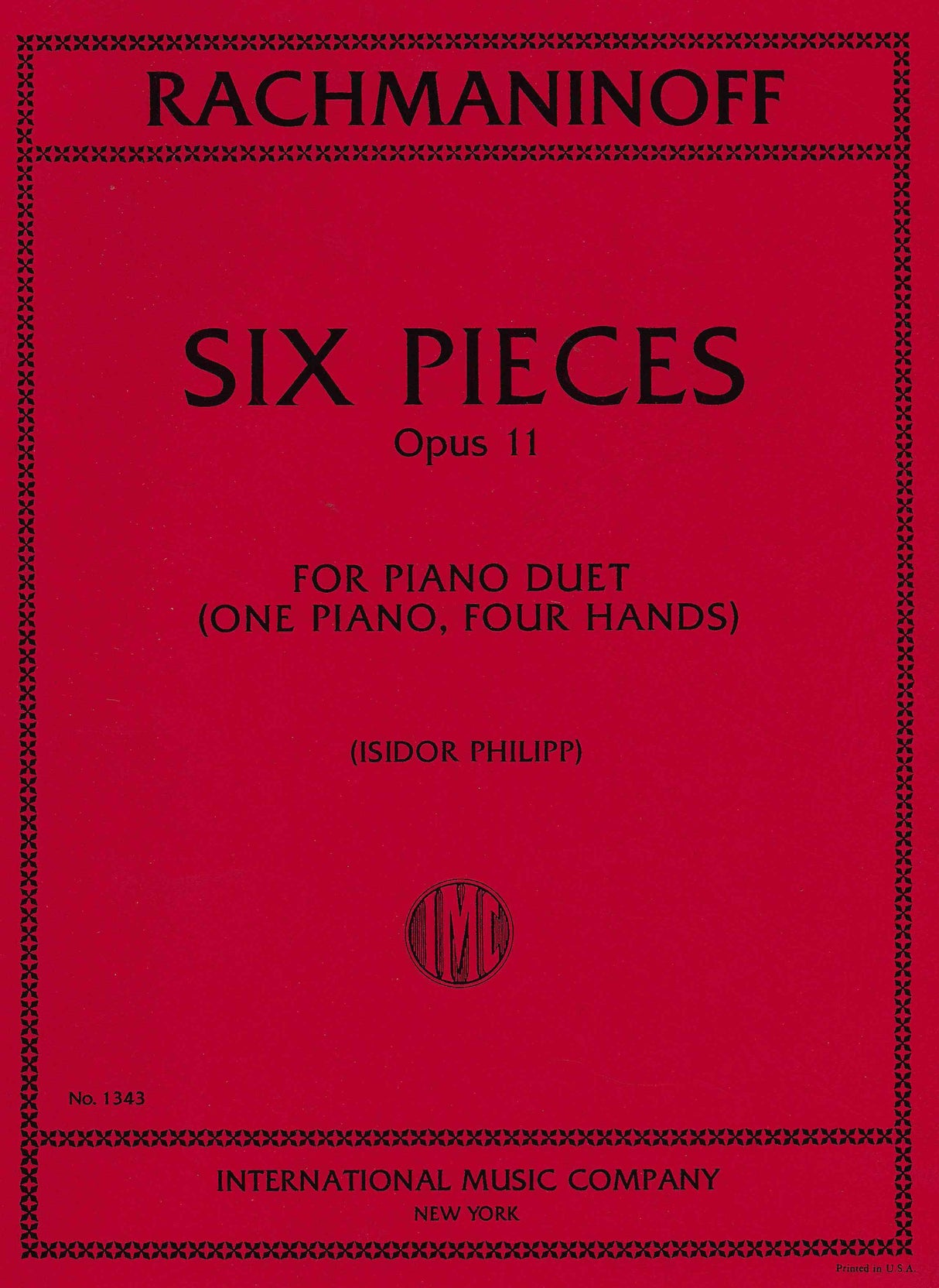 Rachmaninoff: 6 Morceaux, Op. 11