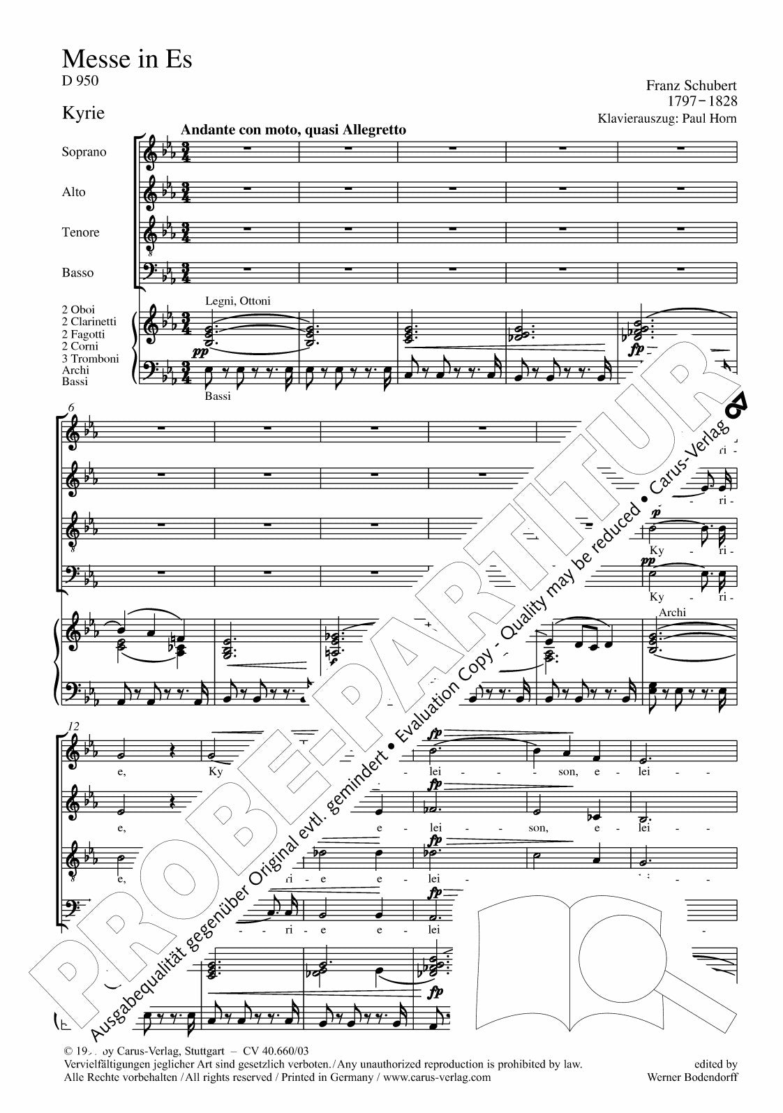 Schubert: Mass in E-flat Major, D 950