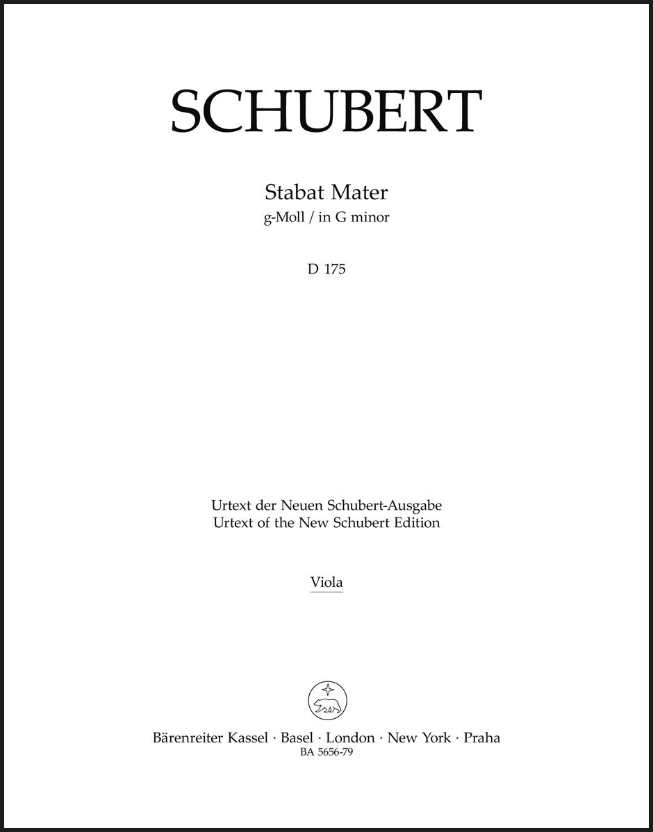 Schubert: Stabat Mater in G Minor, D 175