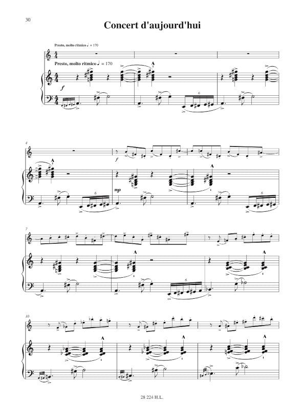 Piazzolla: Histoire du Tango (for flute/violin and piano)