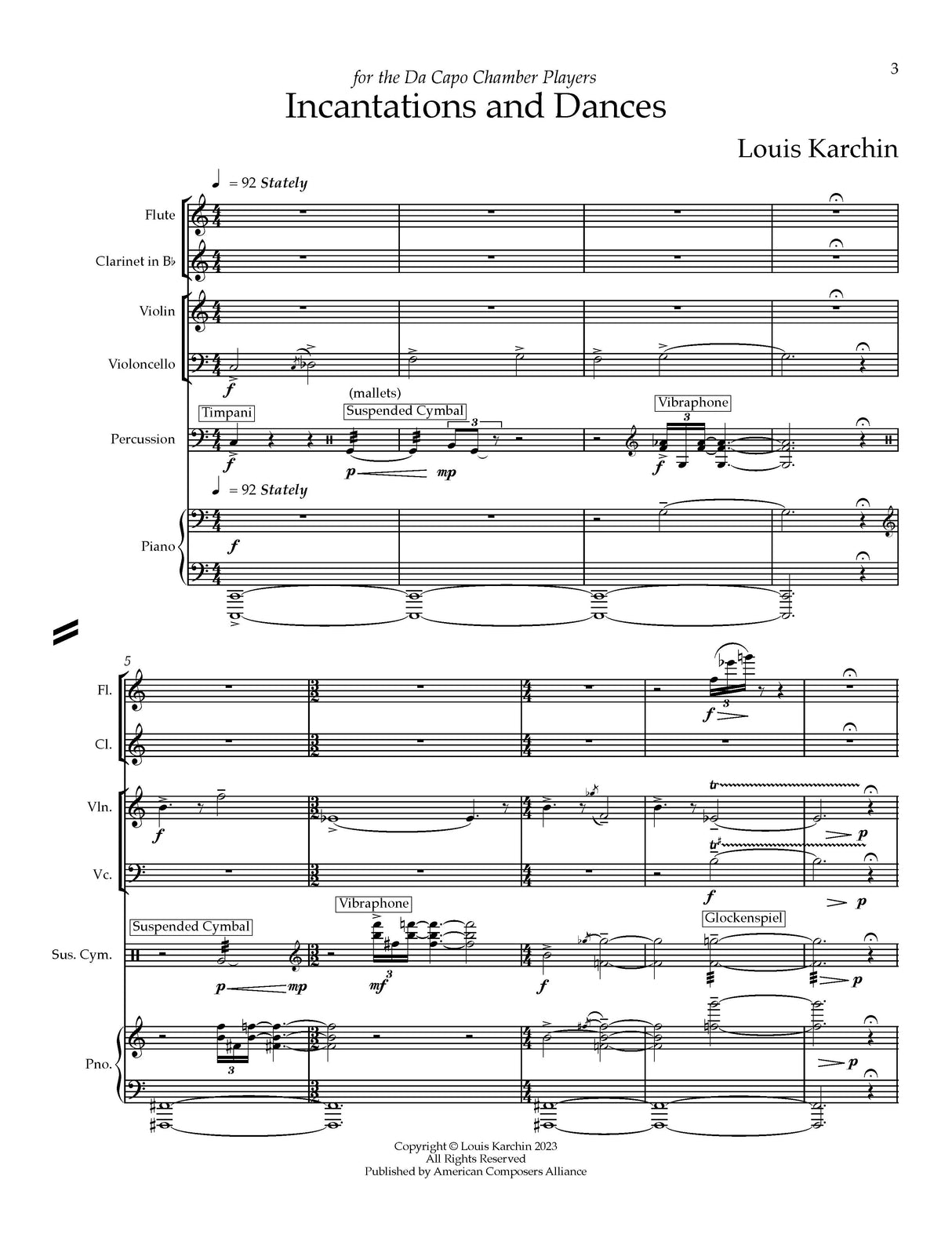 Karchin: Incantations and Dances