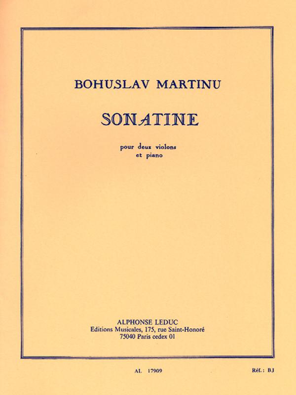 Martinů: Sonatina for 2 Violins and Piano, H. 198