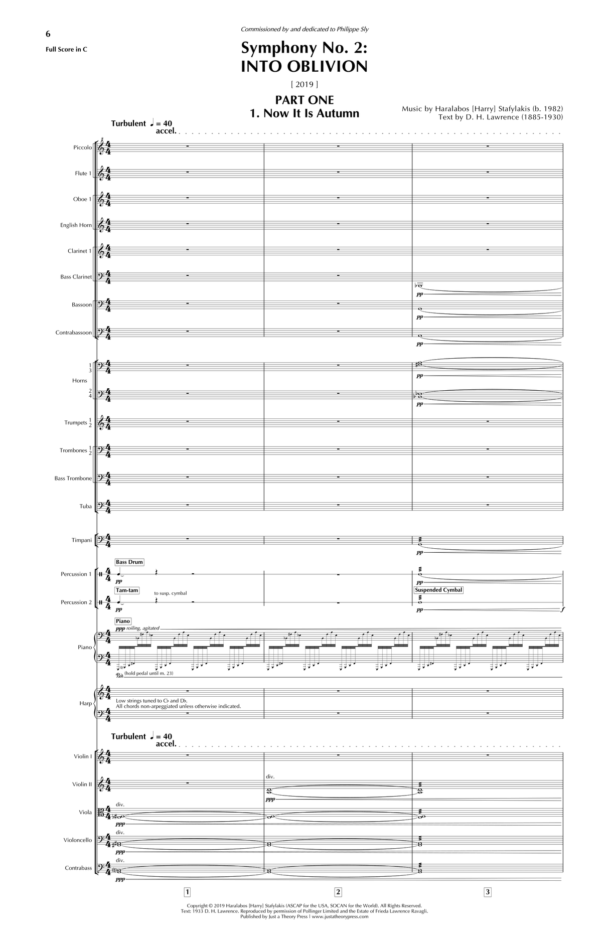 Stafylakis: Symphony No. 2 ("Into Oblivion")
