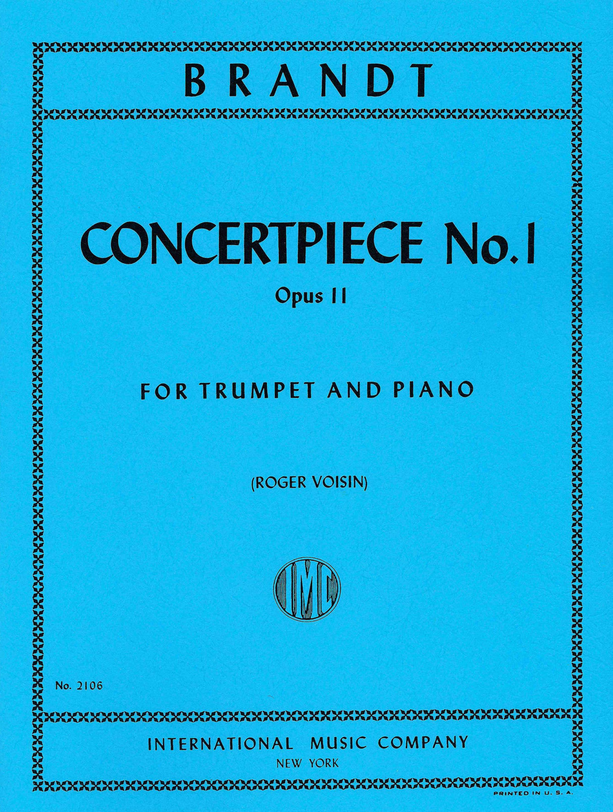 Brandt: Concert Piece No. 1, Op. 11