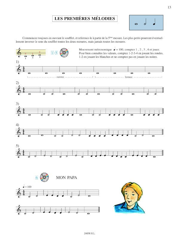 Maugain: Méthode d'accordéon - Volume 1 (Débutants)