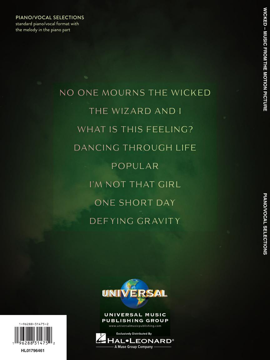Wicked - Piano/Vocal Selections