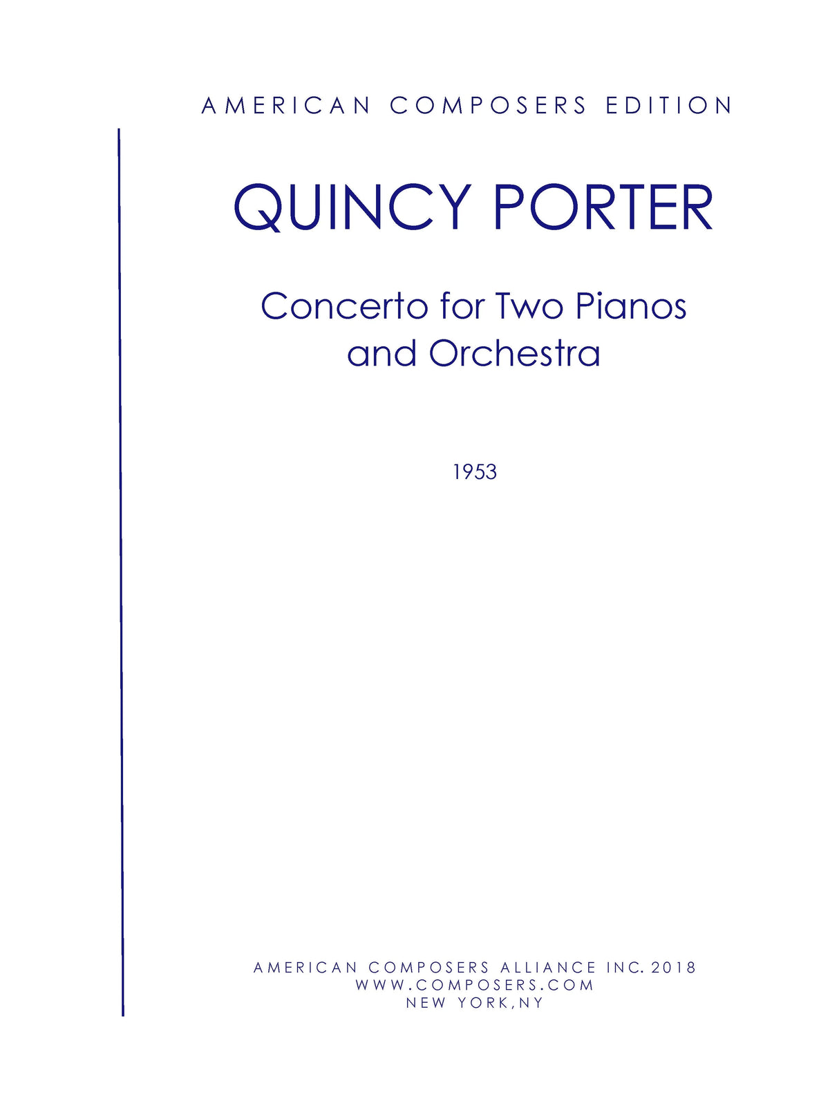 Porter: Concerto for Two Pianos & Orchestra