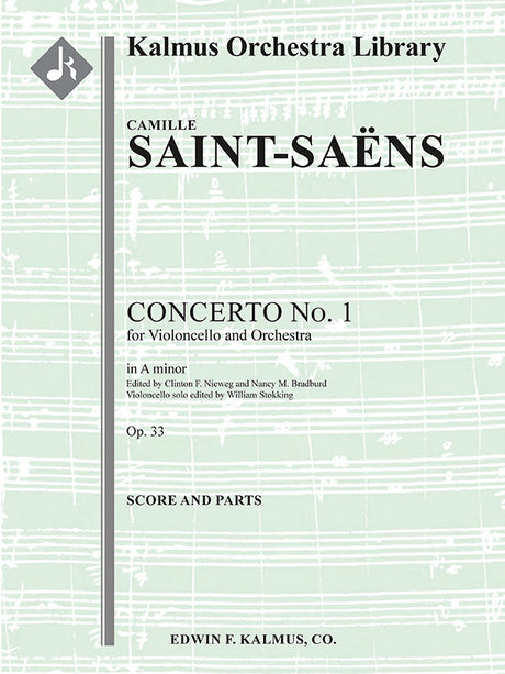 Saint-Saëns: Cello Concerto No. 1 in A Minor, Op. 33