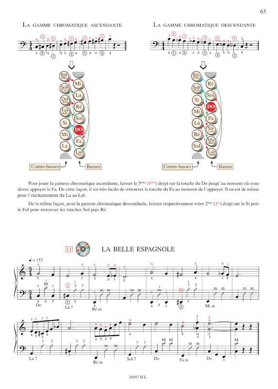 Maugain: Méthode d'accordéon - Volume 2 (Perfectionnement)