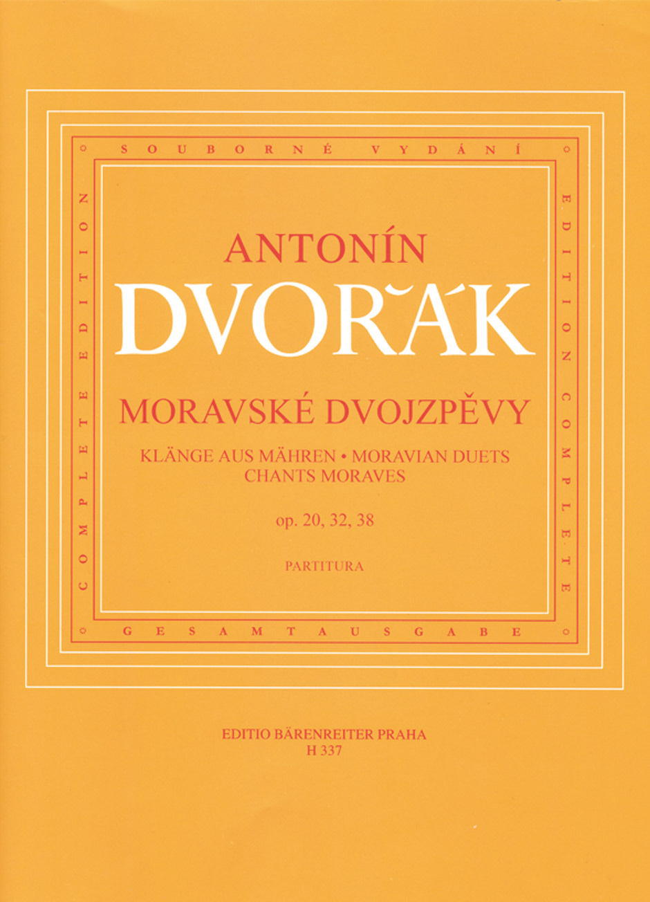 Dvořák: Moravian Duets, Opp. 20, 32, 38