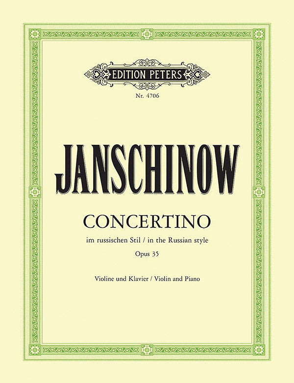 Yanshinov: Concertino in the Russian Style, Op. 35
