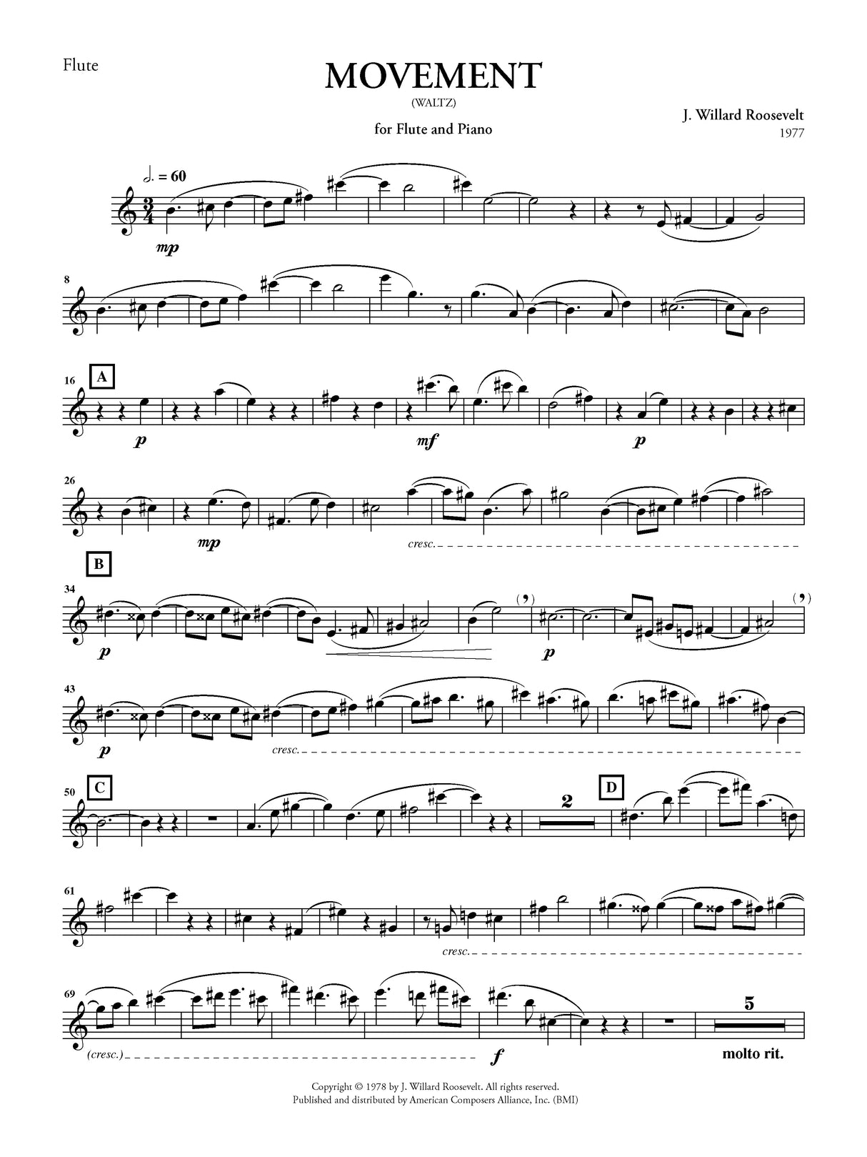 Roosevelt: Movement (Waltz)