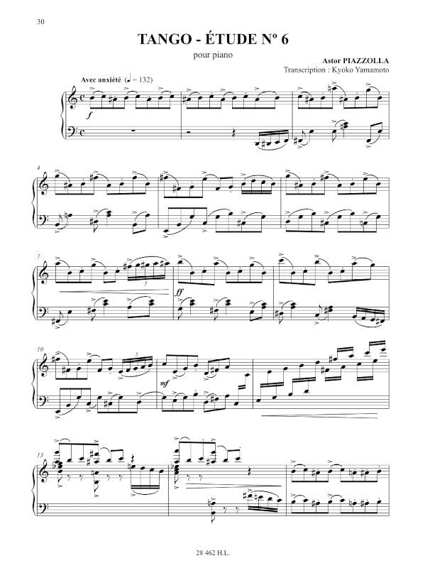 Piazzolla: Tango-Études (for piano)