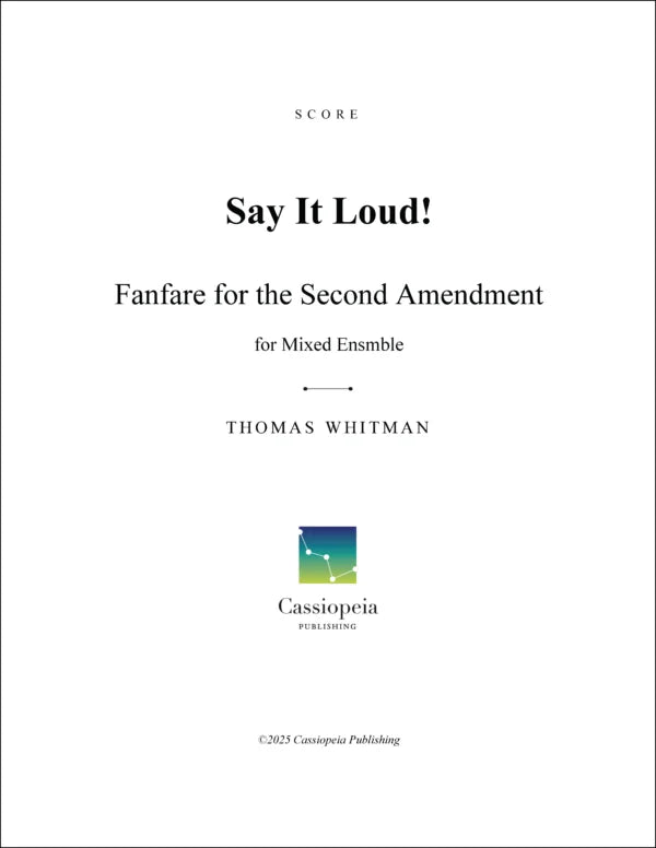 Whitman: Say It Loud!