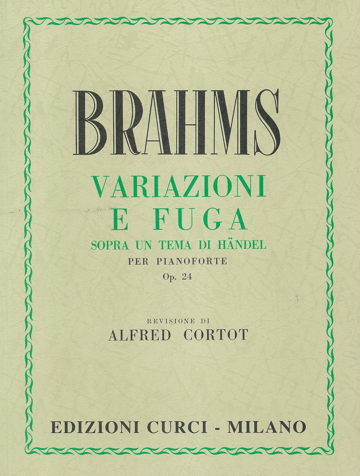 Brahms: Handel Variations, Op. 24
