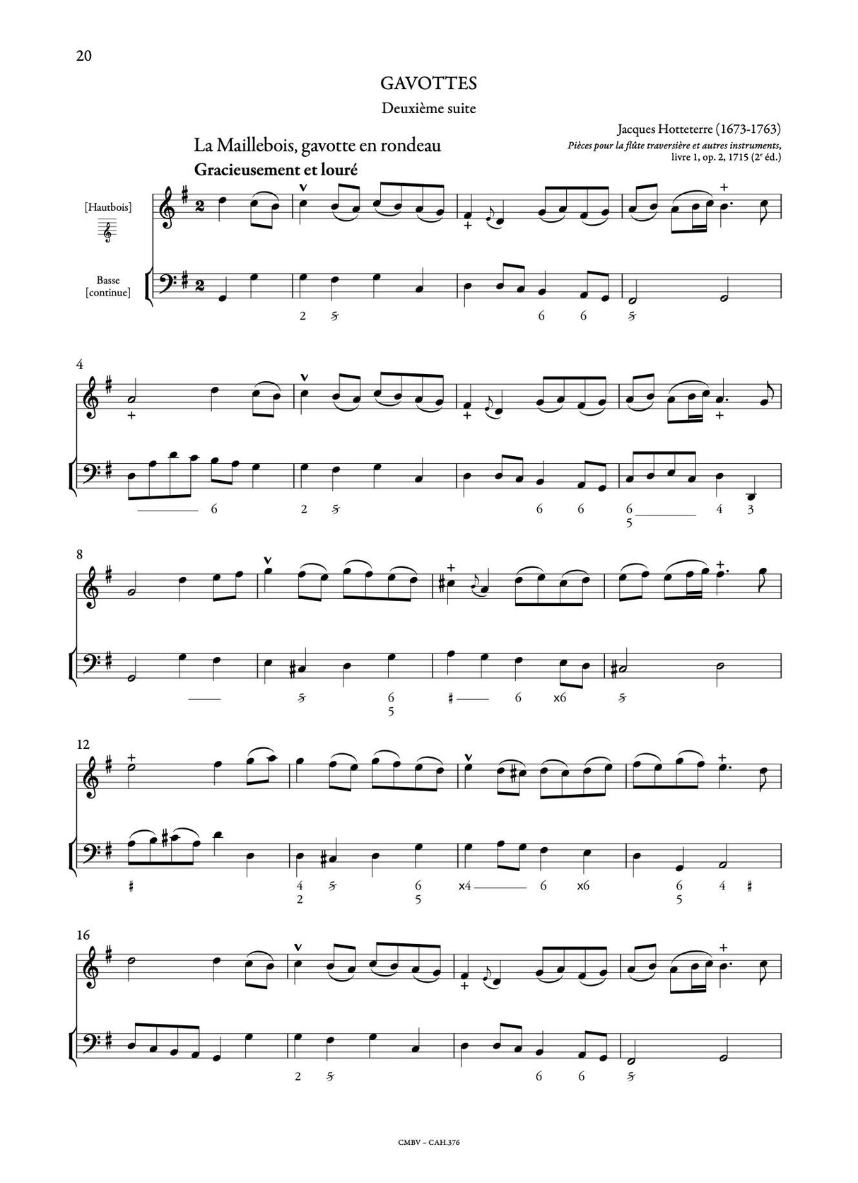 Anthology of French Baroque Music - Oboe - Volume 2