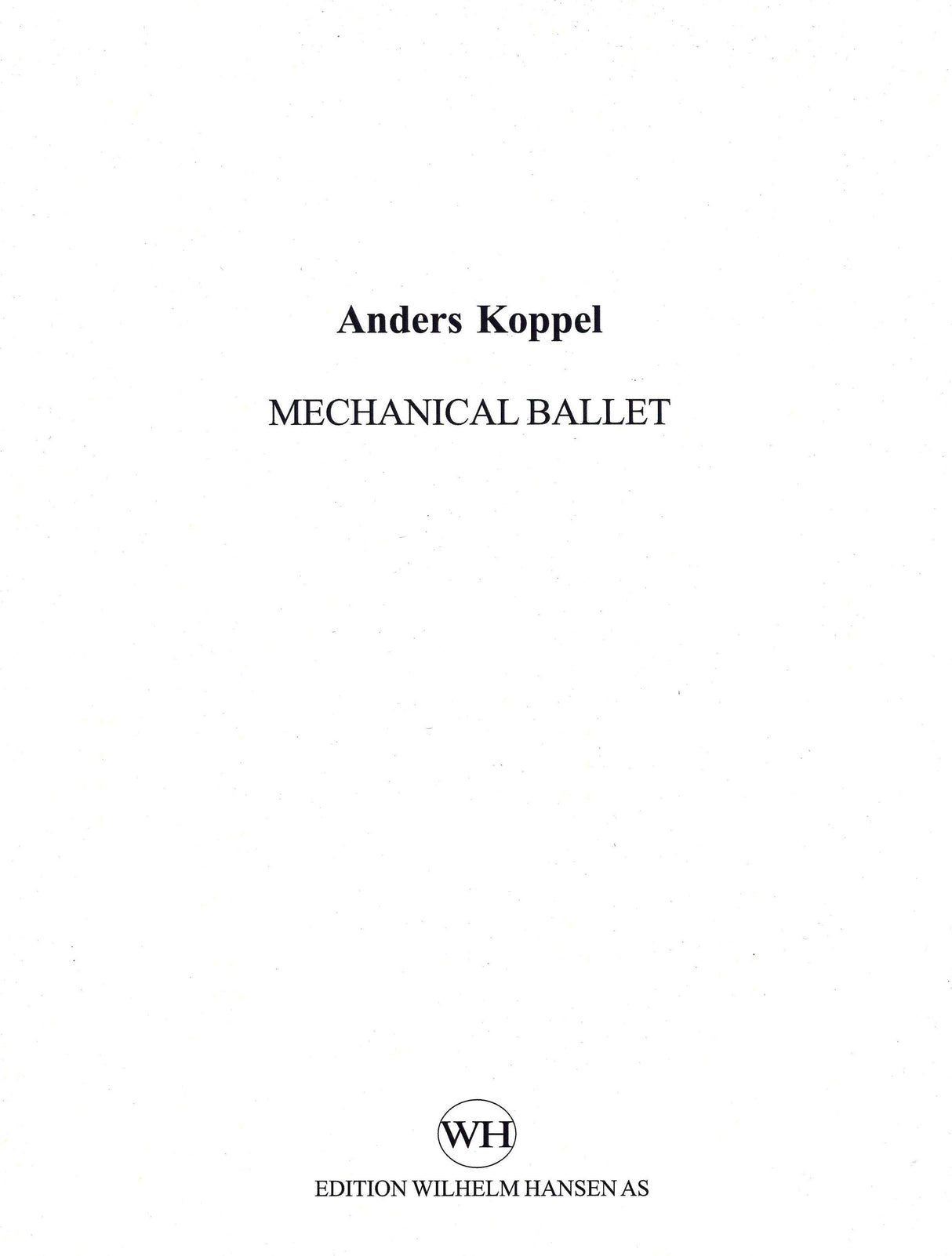 Koppel: Mechanical Ballet