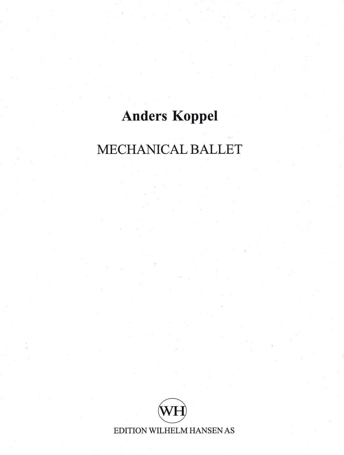 Koppel: Mechanical Ballet