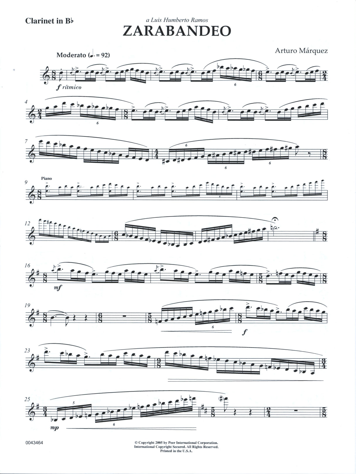 Márquez: Zarabandeo