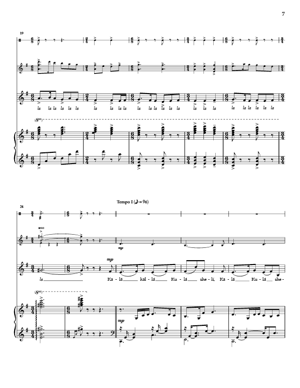 Whitacre: 5 Hebrew Love Songs (Version for Soprano, Violin, & Piano)