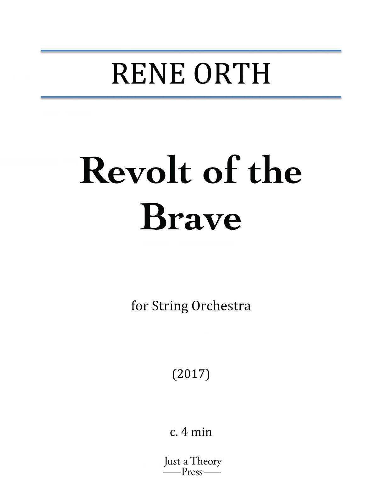 Orth: Revolt of the Brave