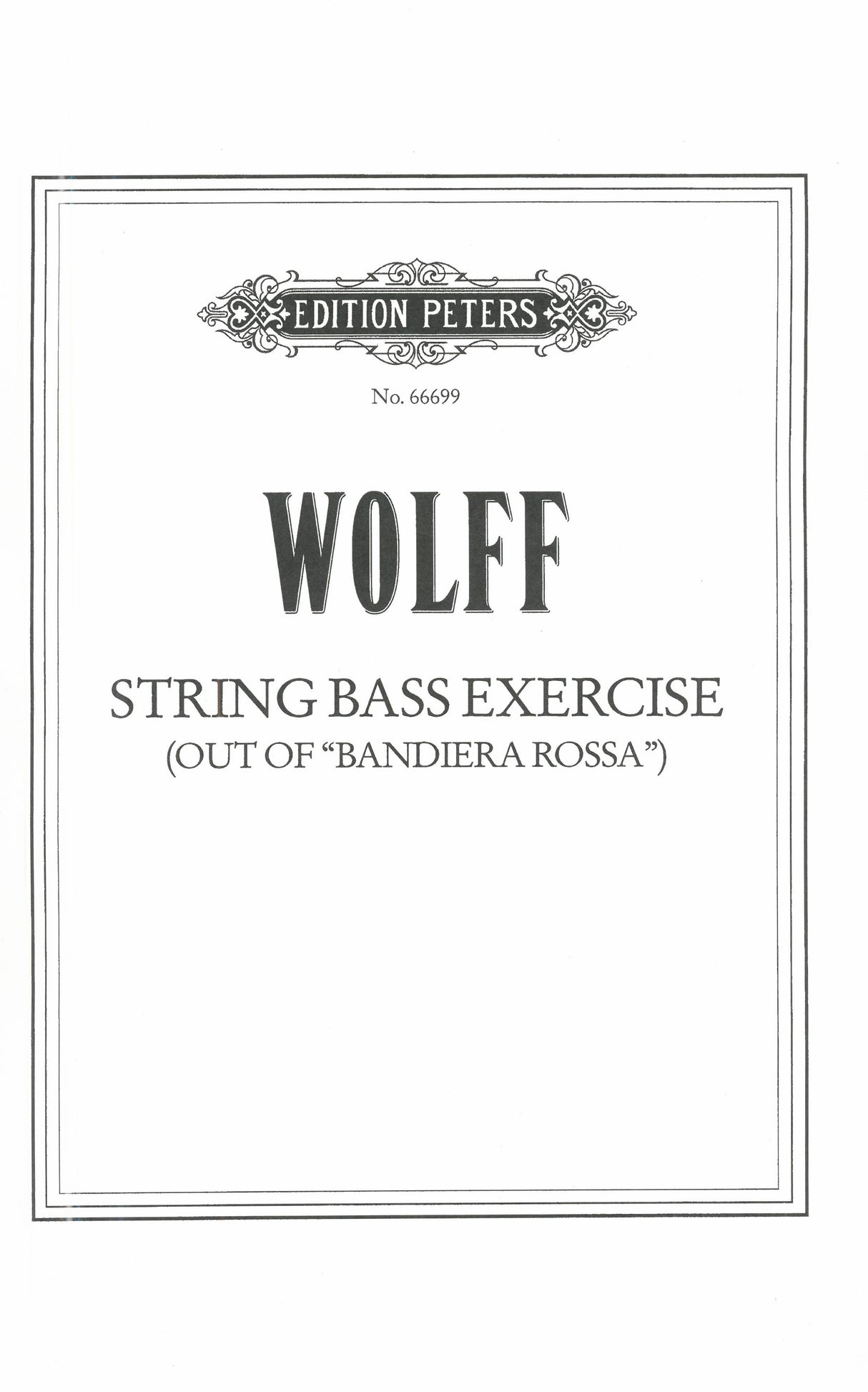 Wolff: String Bass exercise out of 'Bandiera Rossa'