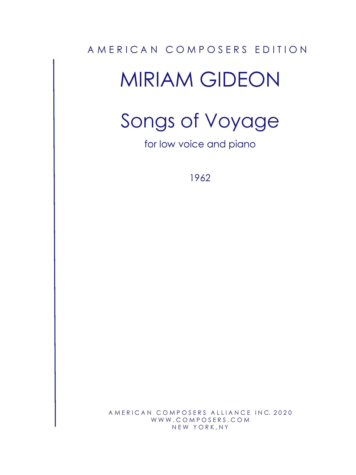 Gideon: Songs of Voyage