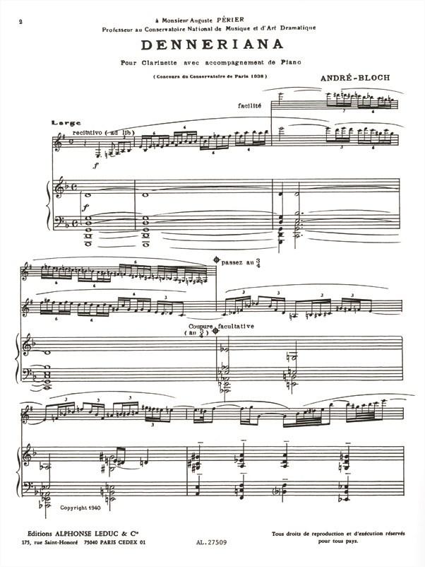 A. Bloch: Denneriana