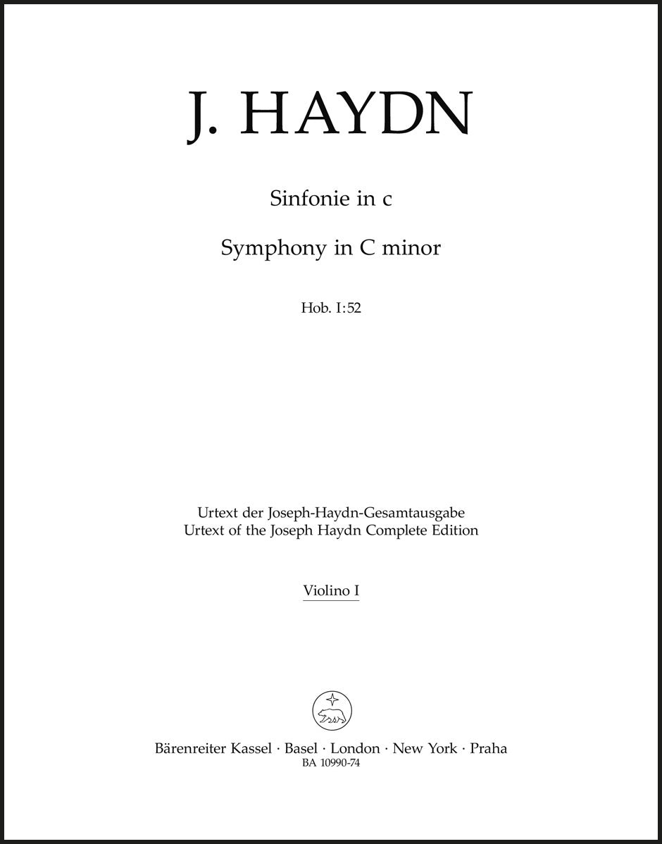 Haydn: Symphony in C Minor, Hob. I:52