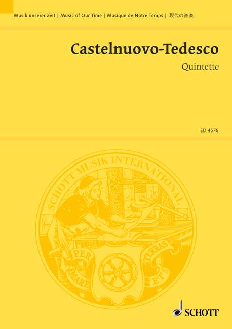 Castelnuovo-Tedesco: Quintet in F Major, Op. 143
