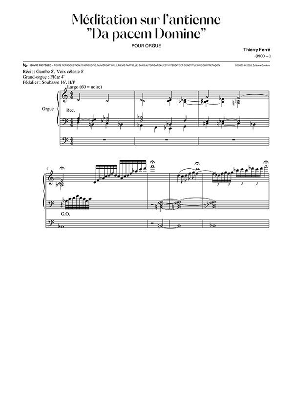 Ferré: Meditation on "Da pacem Domine"