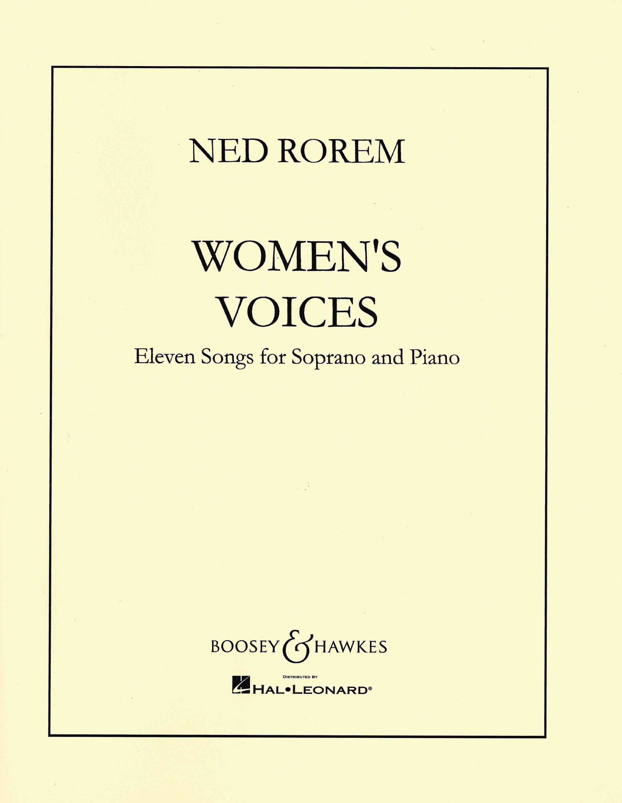 Rorem: Women's Voices