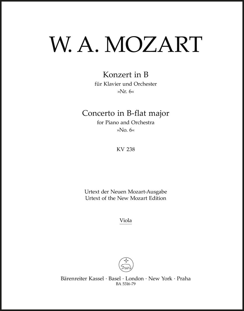 Mozart: Piano Concerto No. 6 in B-flat Major, K. 238