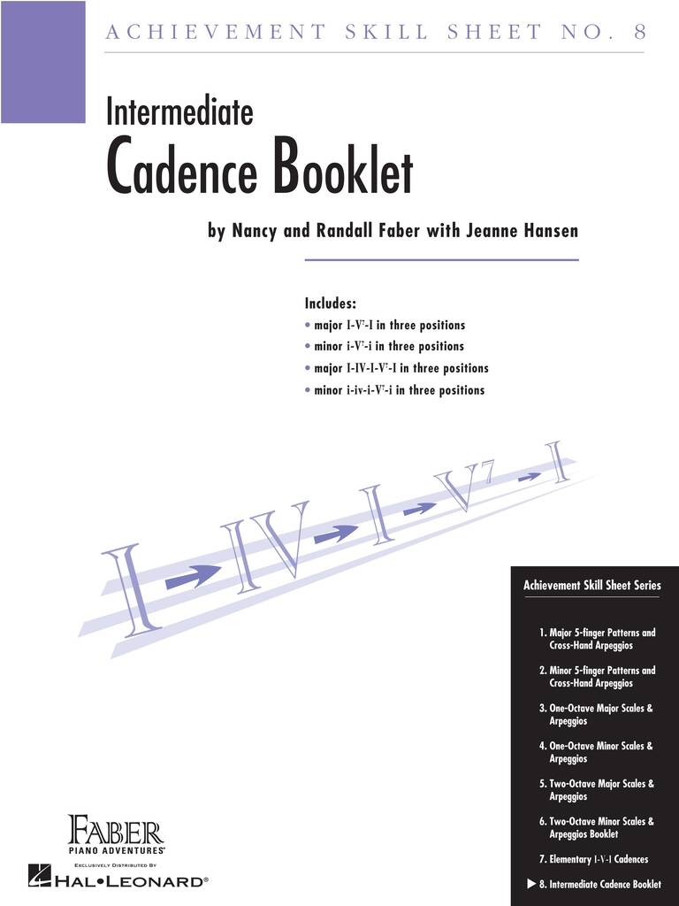 Achievement Skill Sheet No. 8 - Intermediate Cadence Booklet