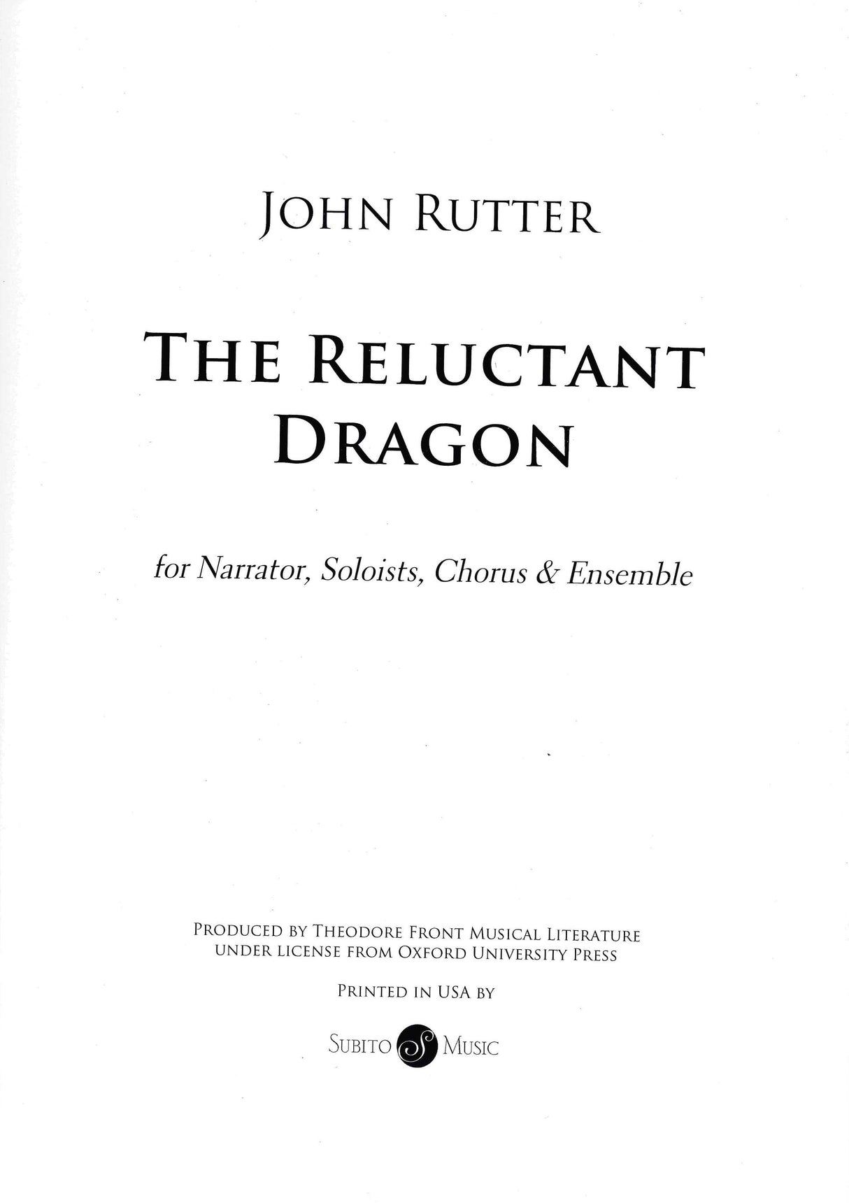 Rutter: The Reluctant Dragon