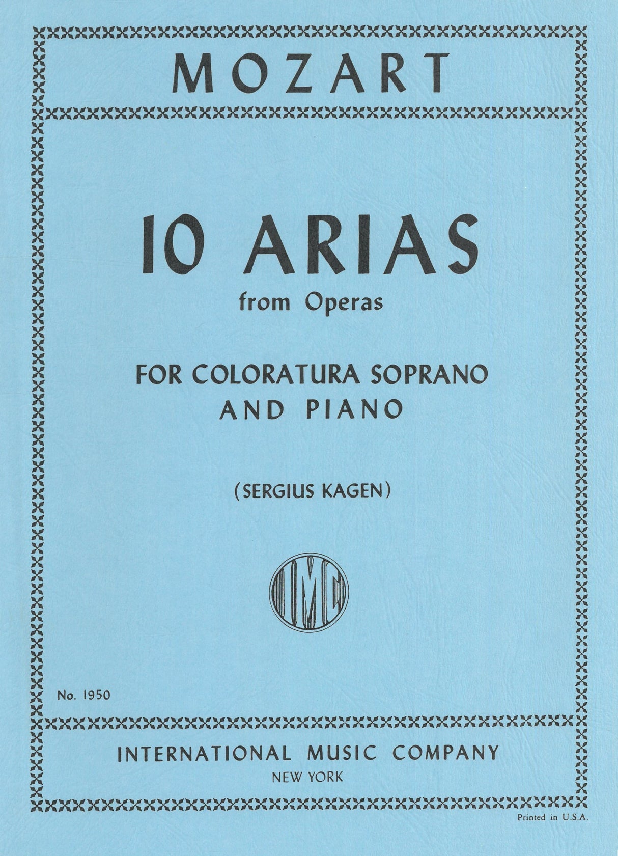 Mozart: 10 Arias for Coloratura Soprano