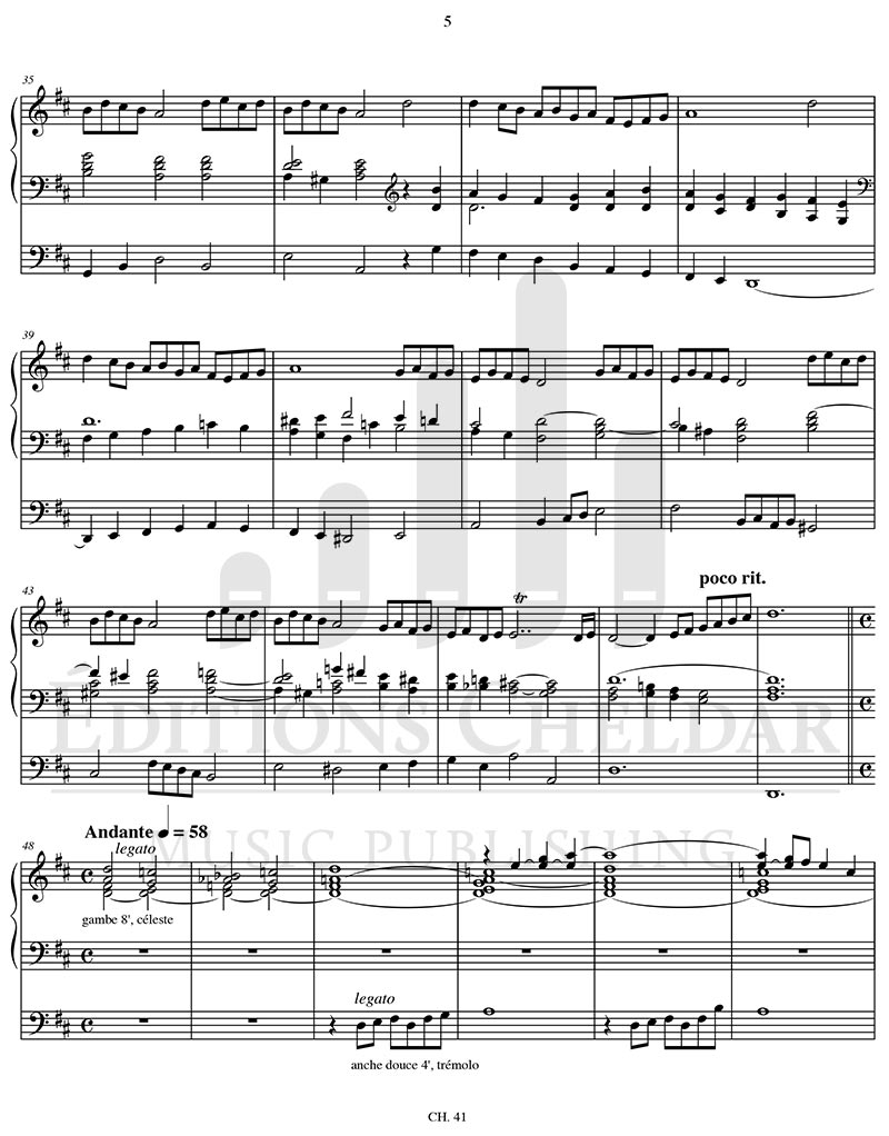 Bédard: Variations on "Lasst uns erfreuen"