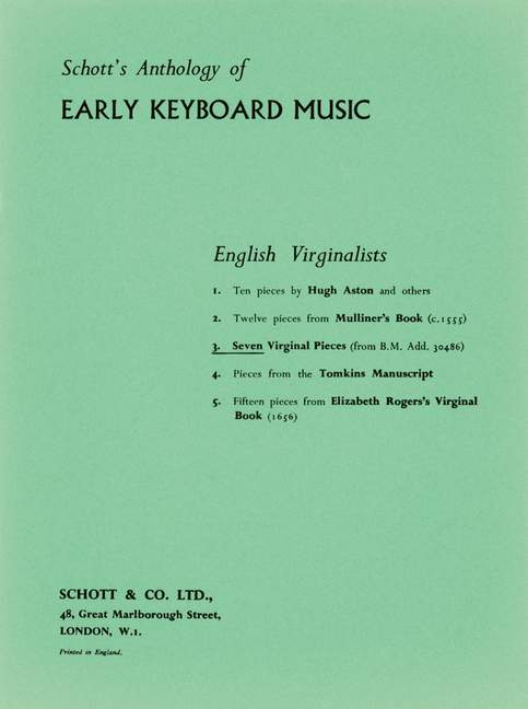 Seven Virginal Pieces for Piano