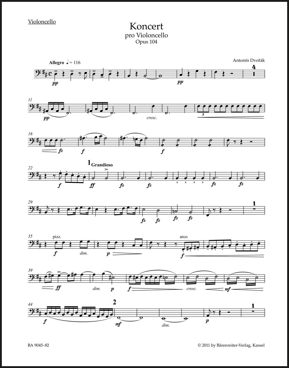 Dvořák: Cello Concerto in B Minor, Op. 104